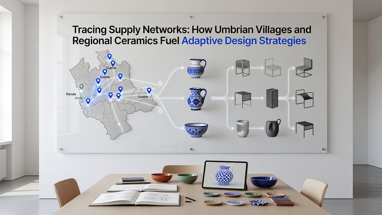 Ceramic components integrated into modern Italian adaptive design prototypes